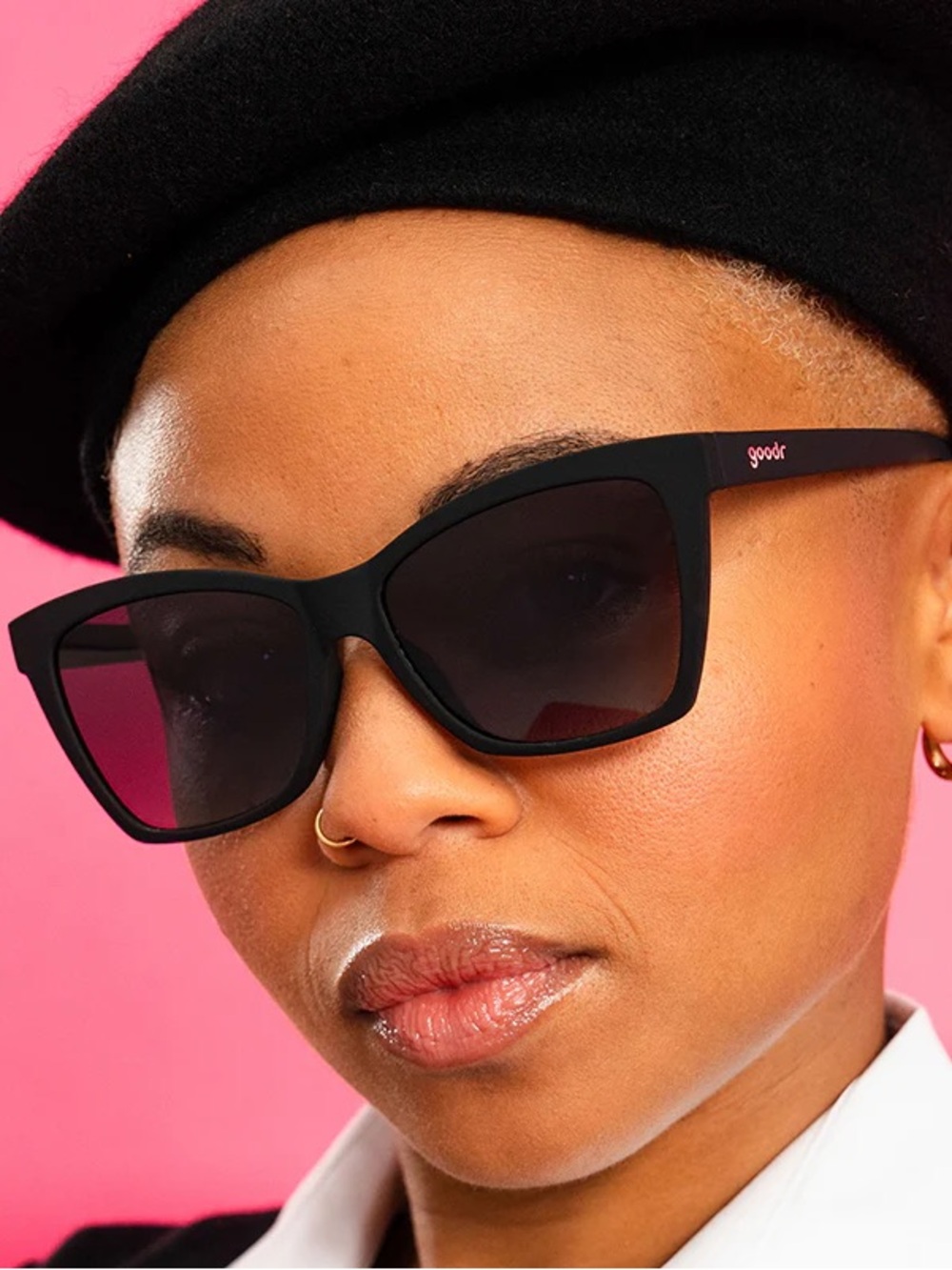 Goodr Pop G New Wave Renegade Black Sunglasses - like new